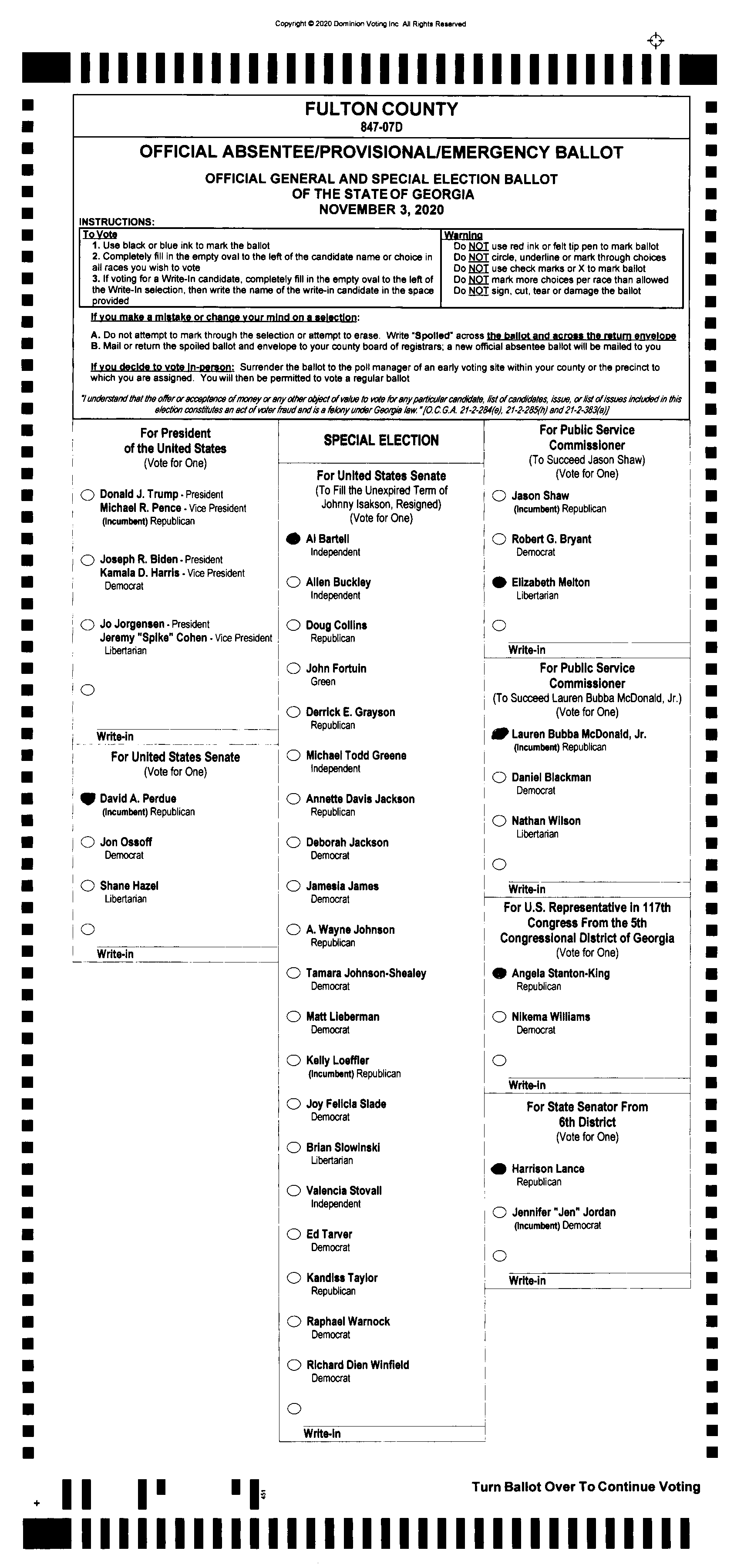 Doubled Ballot